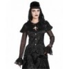 Corset Banned Clothing Noir Lace Satin Corset Shirt Noir