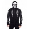 Sweatshirt Banned Clothing Skeleton Bone Men's Hoody Noir