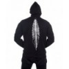 Sweatshirt Banned Clothing Skeleton Bone Men's Hoody Noir