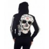 Sweatshirt Banned Clothing Sugar Skull Hoodie Noir
