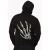 Sweatshirt Banned Clothing Noir Skeleton Hands Hoodie Noir