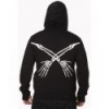 Sweatshirt Banned Clothing To The Wire Hoodie Noir/Blanc