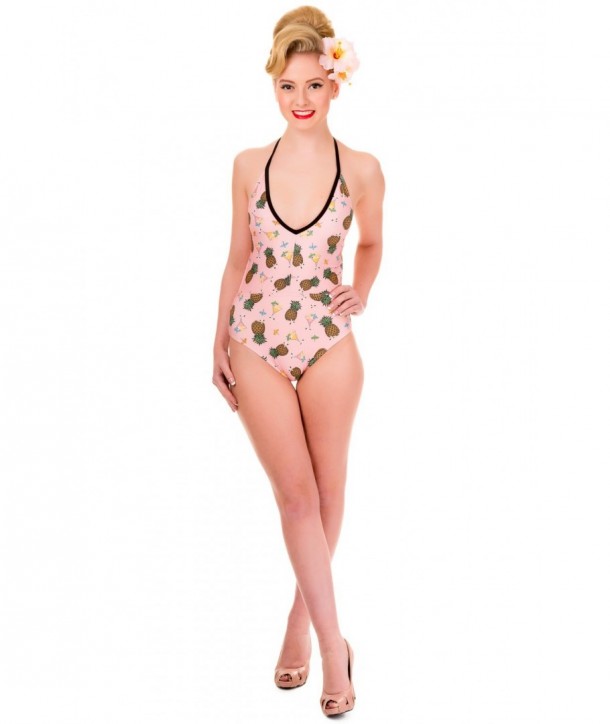 Maillot De Bain Banned Clothing This Love Halter Pineapple