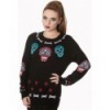 Pull Banned Clothing Skull Knit