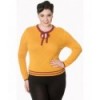 Pull Banned Clothing First Love Knit Top Mustard