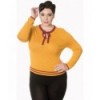Pull Banned Clothing First Love Knit Top Mustard