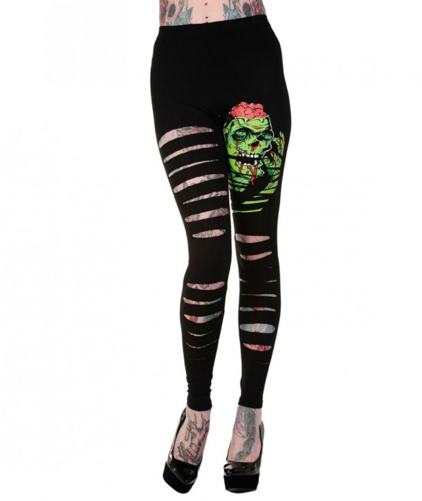 Leggings Banned Clothing Slashed Zombie