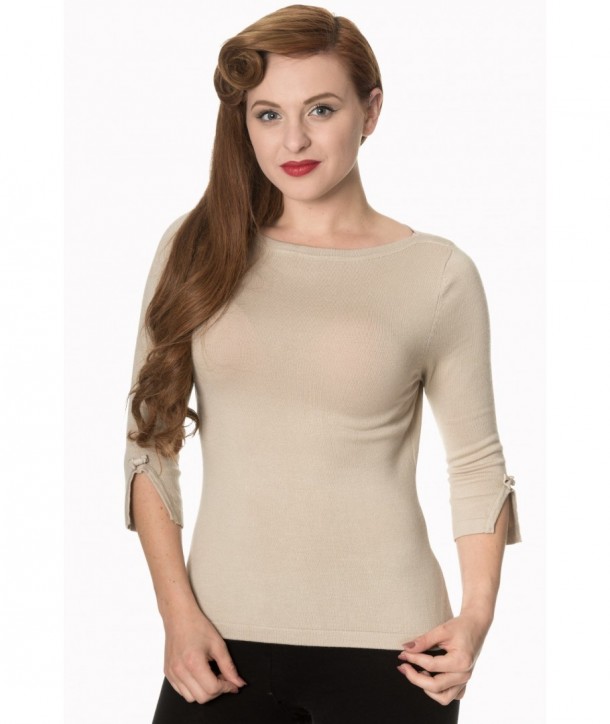 Top Banned Clothing Addicted Sweater Beige