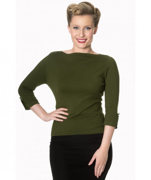 Top Banned Clothing Addicted Sweater Olive