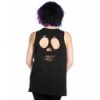 Top Banned Clothing Skull Roses Top Noir/Rouge