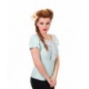 Top Banned Clothing Two Hearts Shirt Aqua/Polka Dots