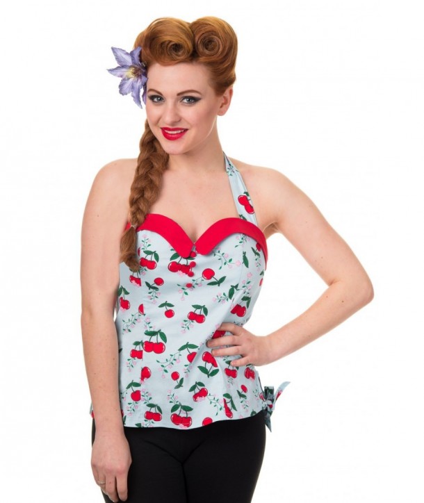 Top Banned Clothing Blind Side Top Cherry