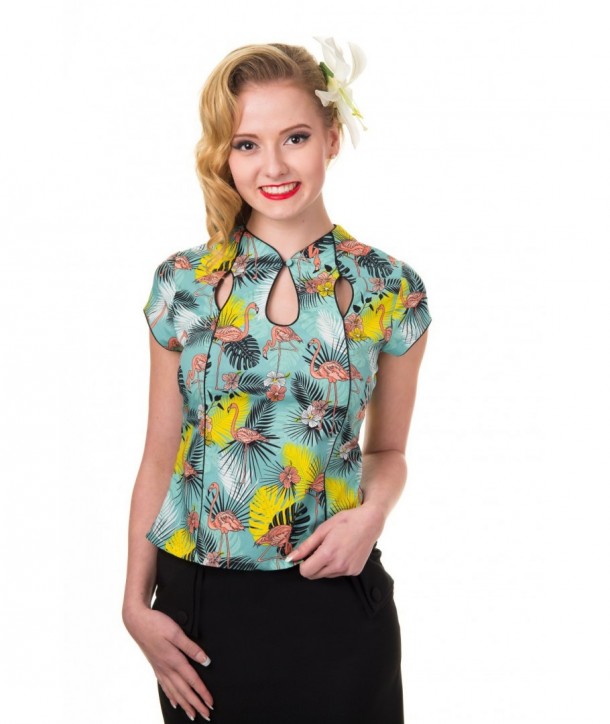 Top Banned Clothing Wanderlust Top Flamingo