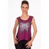 Top Banned Clothing Mia Vest Bordeaux/Noir