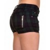 Short Banned Clothing Tartan Shorts Vert Tartan