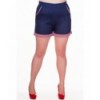 Short Banned Clothing Bleuberry Hills Shorts Denim/Gingham