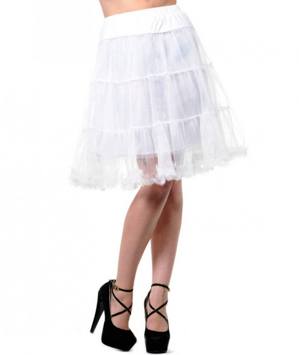 Tutu Banned Clothing Petticoat Skirt Blanc