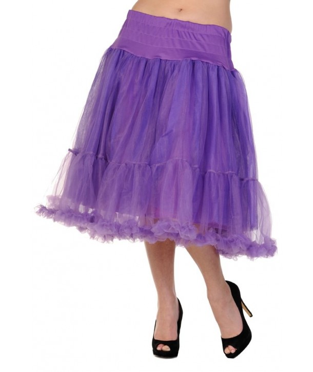 Tutu Banned Clothing Petticoat Long Skirt Violet