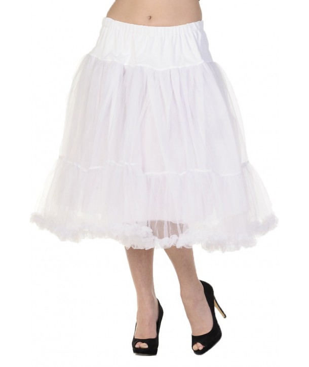 Tutu Banned Clothing Petticoat Long Skirt Blanc