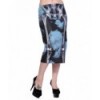 Jupe Banned Clothing Skeleton Noir Pencil Skirt Noir