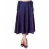 Jupe Banned Clothing Buttons Long Skirt Navy Bleu