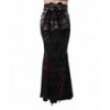 Jupe Banned Clothing Gothic Ivy Pattern Long Skirt Noir