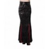 Jupe Banned Clothing Gothic Ivy Pattern Long Skirt Noir