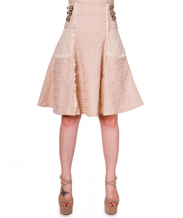 Jupe Banned Clothing Rise Of Dawn Skirt Beige