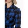 Top Banned Clothing Breaking Rules Check Shirt Bleu/Noir