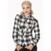 Top Banned Clothing Breaking Rules Check Shirt Blanc/Noir