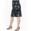 Jupe Banned Clothing Proud Peacock Pencil Skirt Night/Bleu