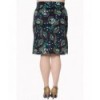 Jupe Banned Clothing Proud Peacock Pencil Skirt Night/Bleu