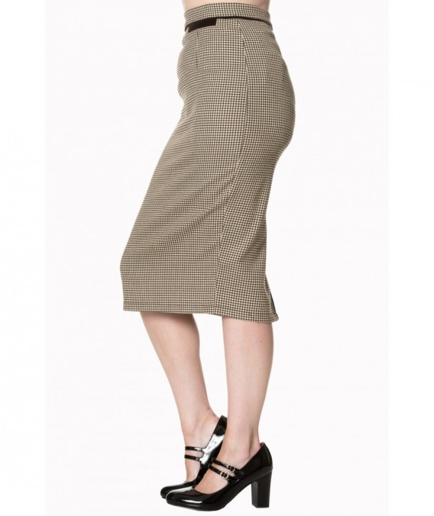 Jupe Banned Clothing Swept Off Her Feet Pencil Skirt Marron