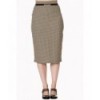 Jupe Banned Clothing Swept Off Her Feet Pencil Skirt Marron
