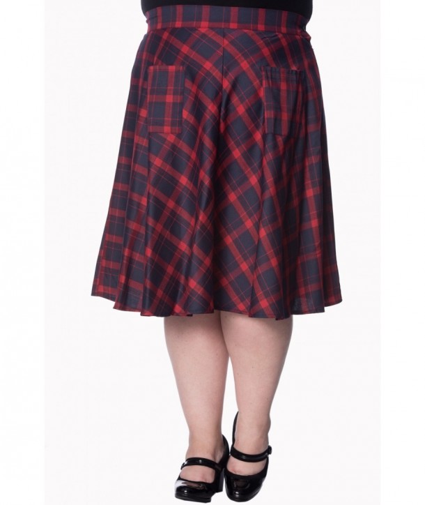 Jupe Banned Clothing Apple Of My Eye Skirt Rouge