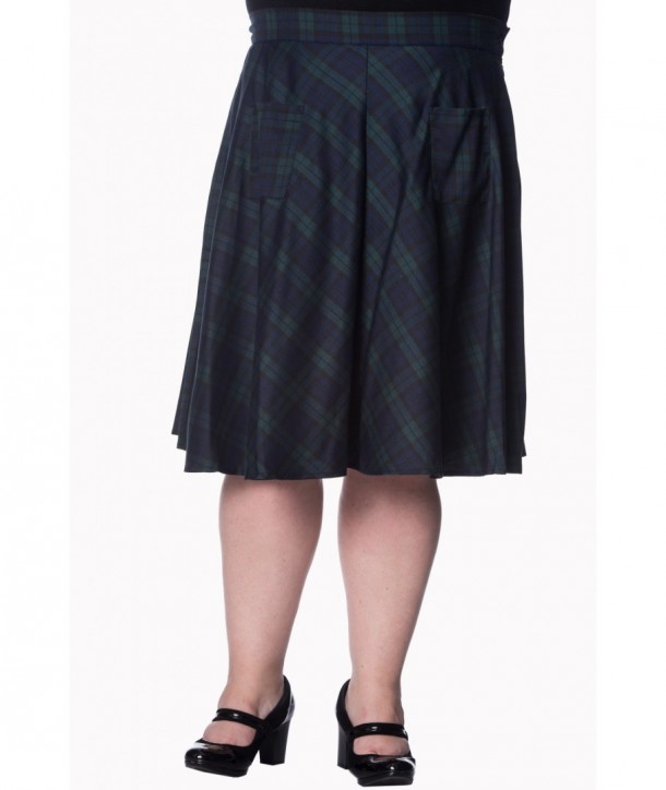 Jupe Banned Clothing Apple Of My Eye Skirt Vert/Bleu