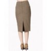Jupe Banned Clothing Lady Luck Pencil Skirt Marron