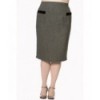 Jupe Banned Clothing Lady Luck Pencil Skirt Noir