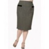 Jupe Banned Clothing Lady Luck Pencil Skirt Noir