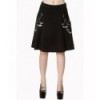 Jupe Banned Clothing Batting Eyelids Skater Skirt Noir