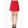 Jupe Banned Clothing Dare To Wear Buckle Detail Skirt Rouge