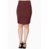 Jupe Banned Clothing Rock And Roll Skirt Bordeaux