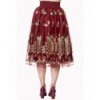 Jupe Banned Clothing Moonlight Escape Skirt Bordeaux