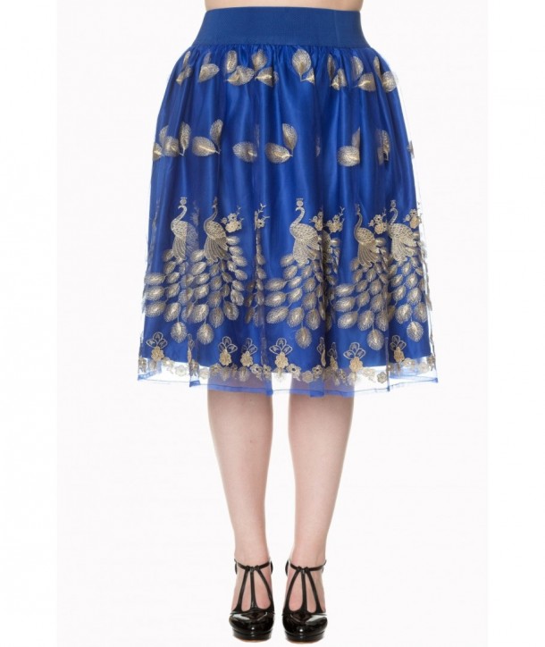 Jupe Banned Clothing Moonlight Escape Skirt Bleu