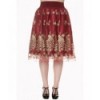 Jupe Banned Clothing Moonlight Escape Skirt Bordeaux