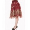 Jupe Banned Clothing Moonlight Escape Skirt Bordeaux