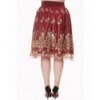 Jupe Banned Clothing Moonlight Escape Skirt Bordeaux