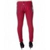 Pantalon Banned Clothing Stripe Skinny Jeans Rouge