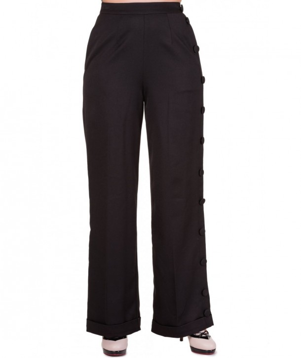 Pantalon Banned Clothing Shot In The Dark Pants Noir