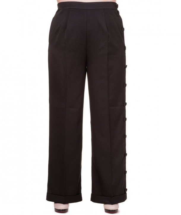 Pantalon Banned Clothing Shot In The Dark Pants Noir